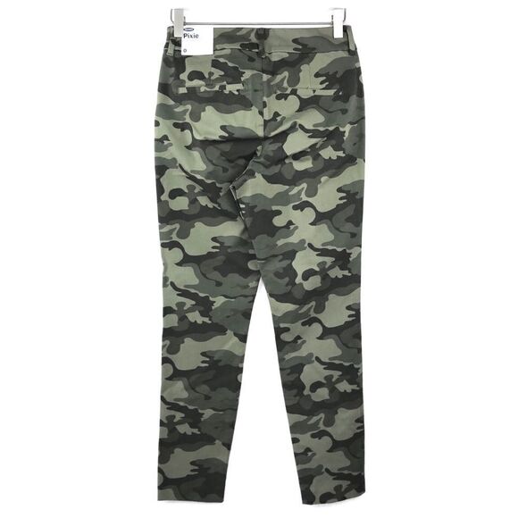 Old Navy Olive Camo High Rise Pixie Pants 0 NWT - Picture 5 of 7